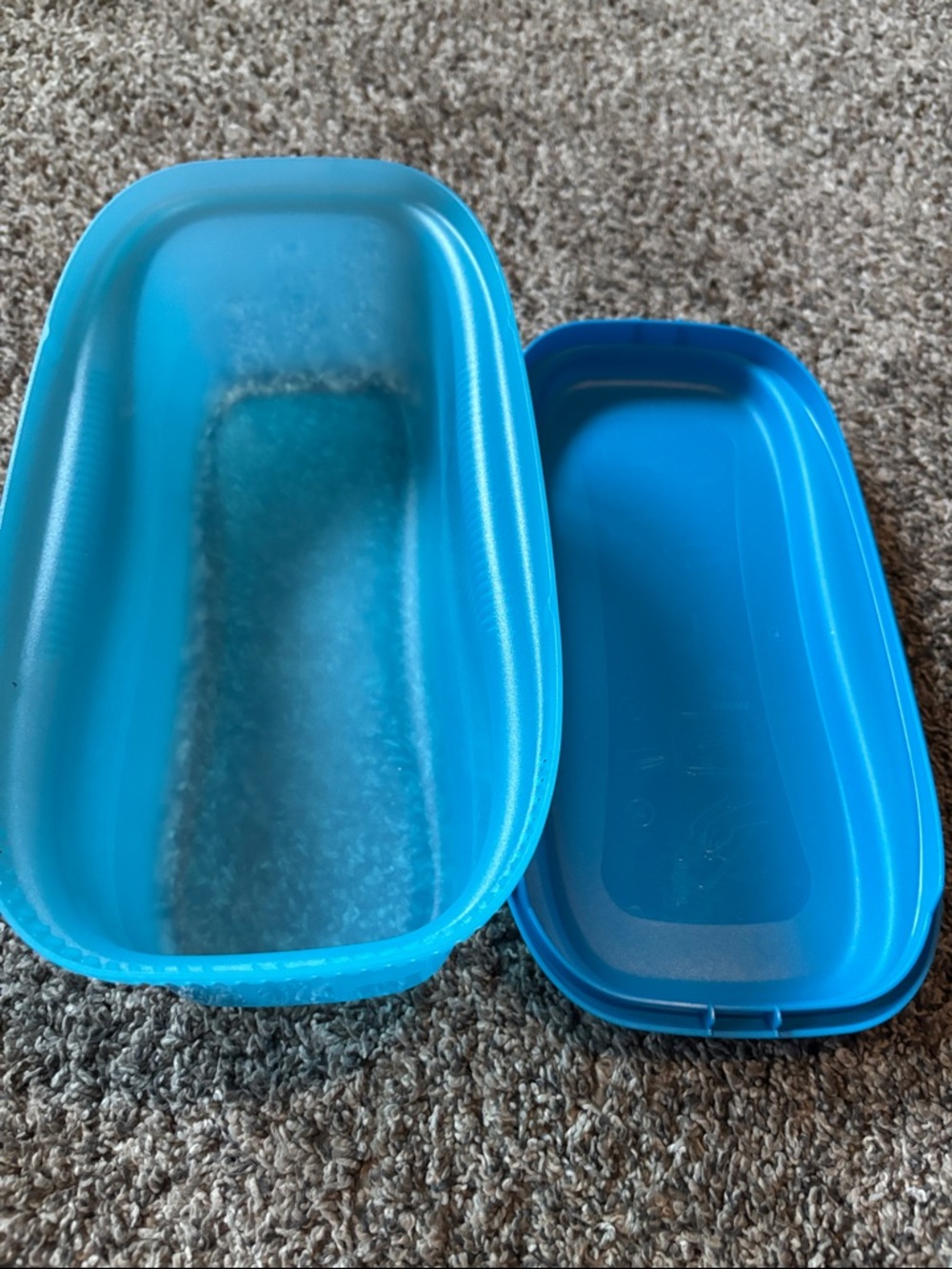 Tupperware Bright Blue Rectangular Pasta Cooker - Picture 2 of 2